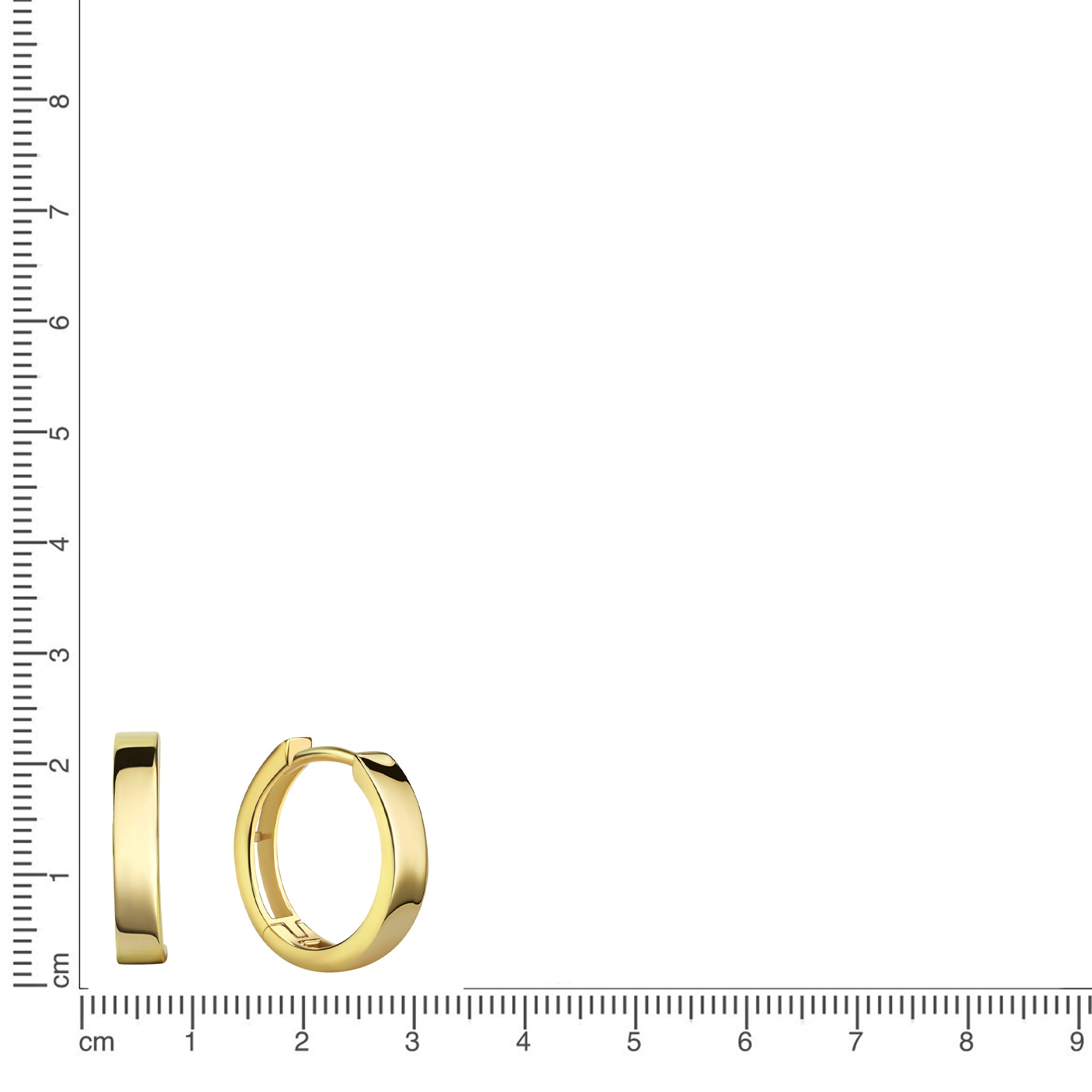 Creolen 333/- Gelbgold glanz