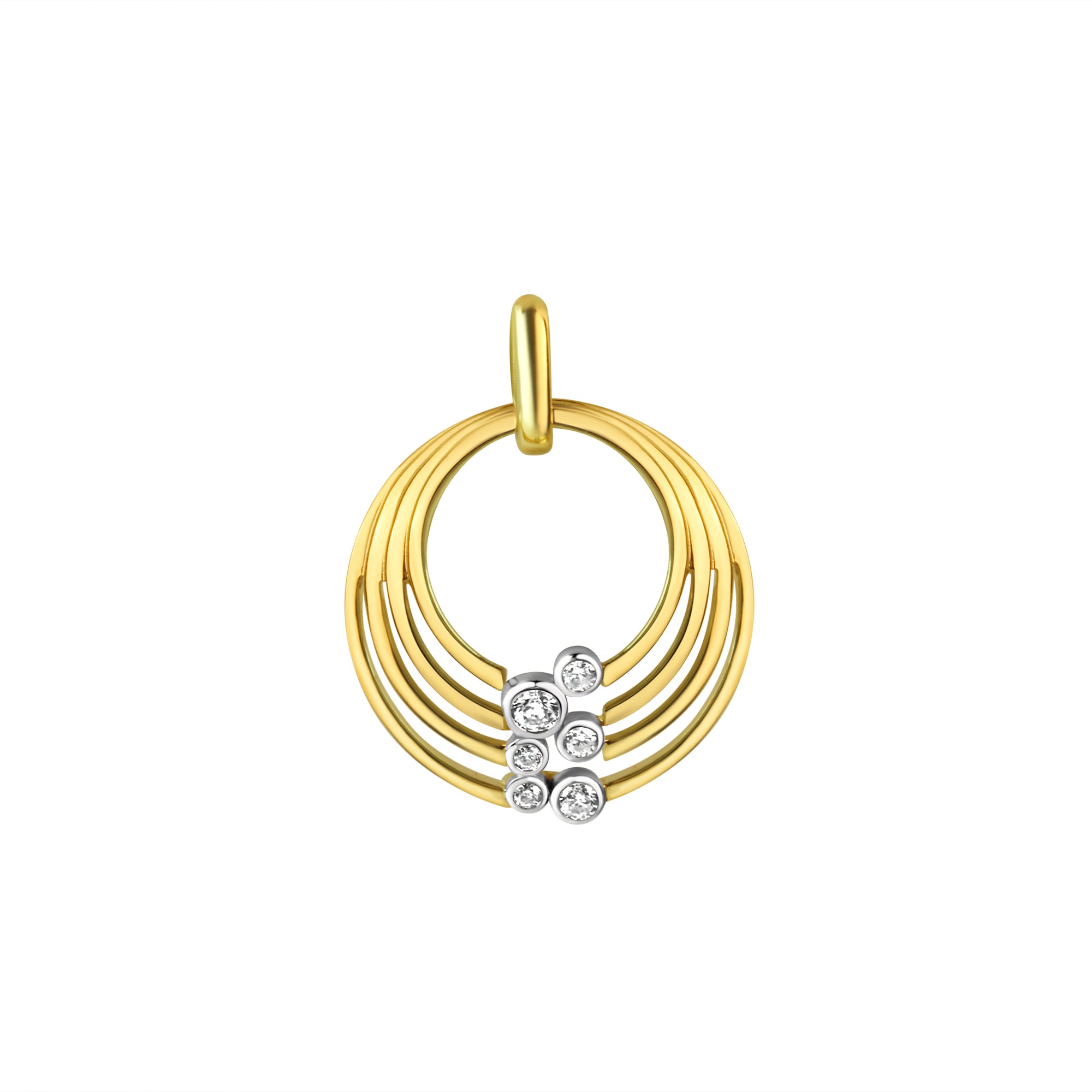 Anhänger 925/- Sterling Silber vergoldet bicolor