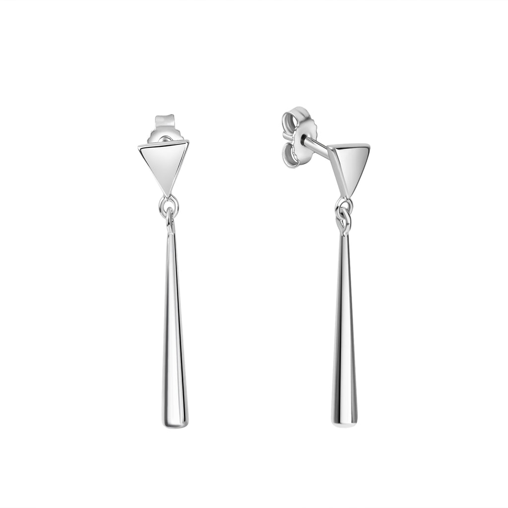 Ohrhänger 925/- Sterling Silber rhodiniert glanz