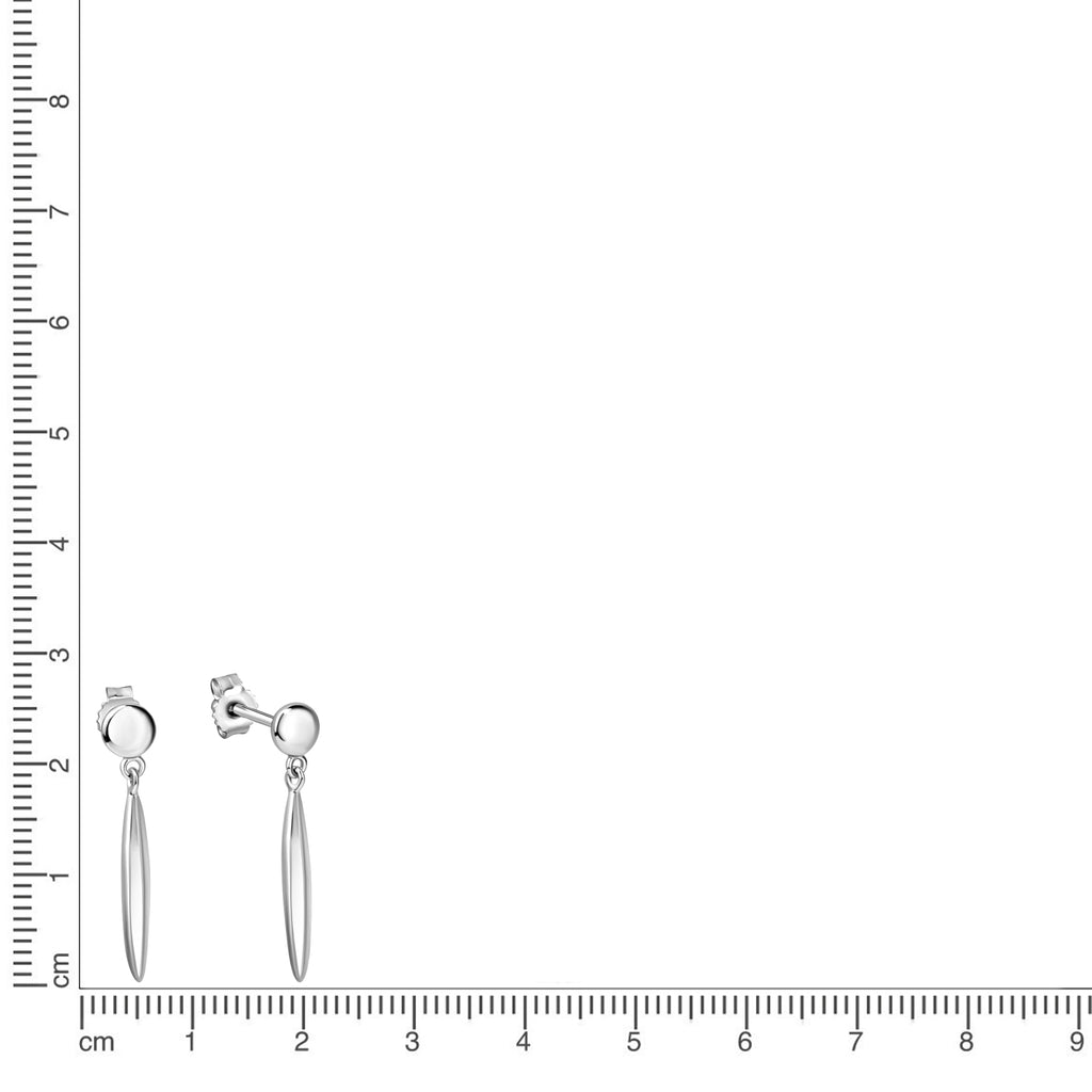 Ohrhänger 925/- Sterling Silber rhodiniert glanz