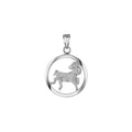 Anhänger 925 Sterling Silber rhodiniert Sternzeichen Widder Monatsstein