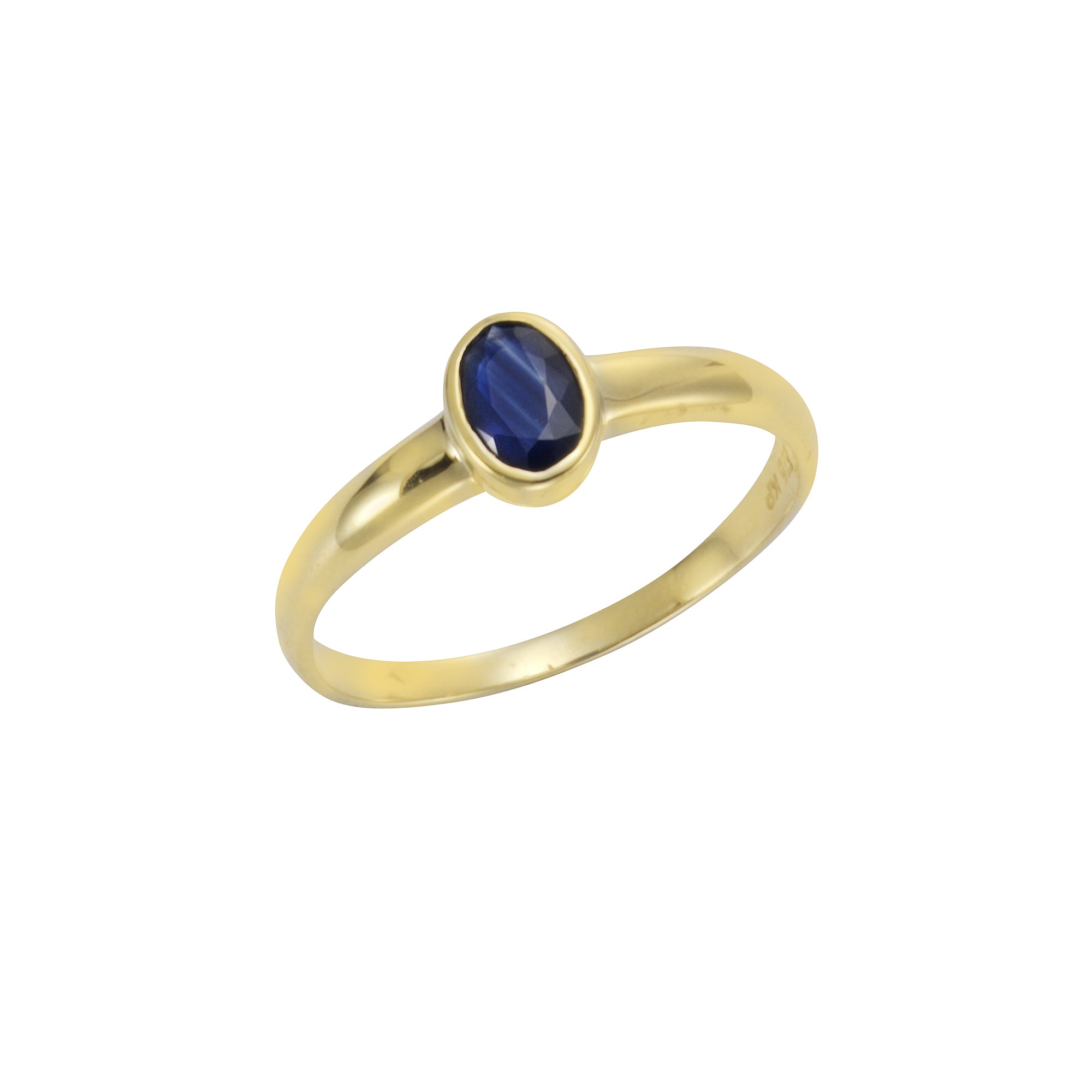 Ring 585/- Gelbgold Saphir