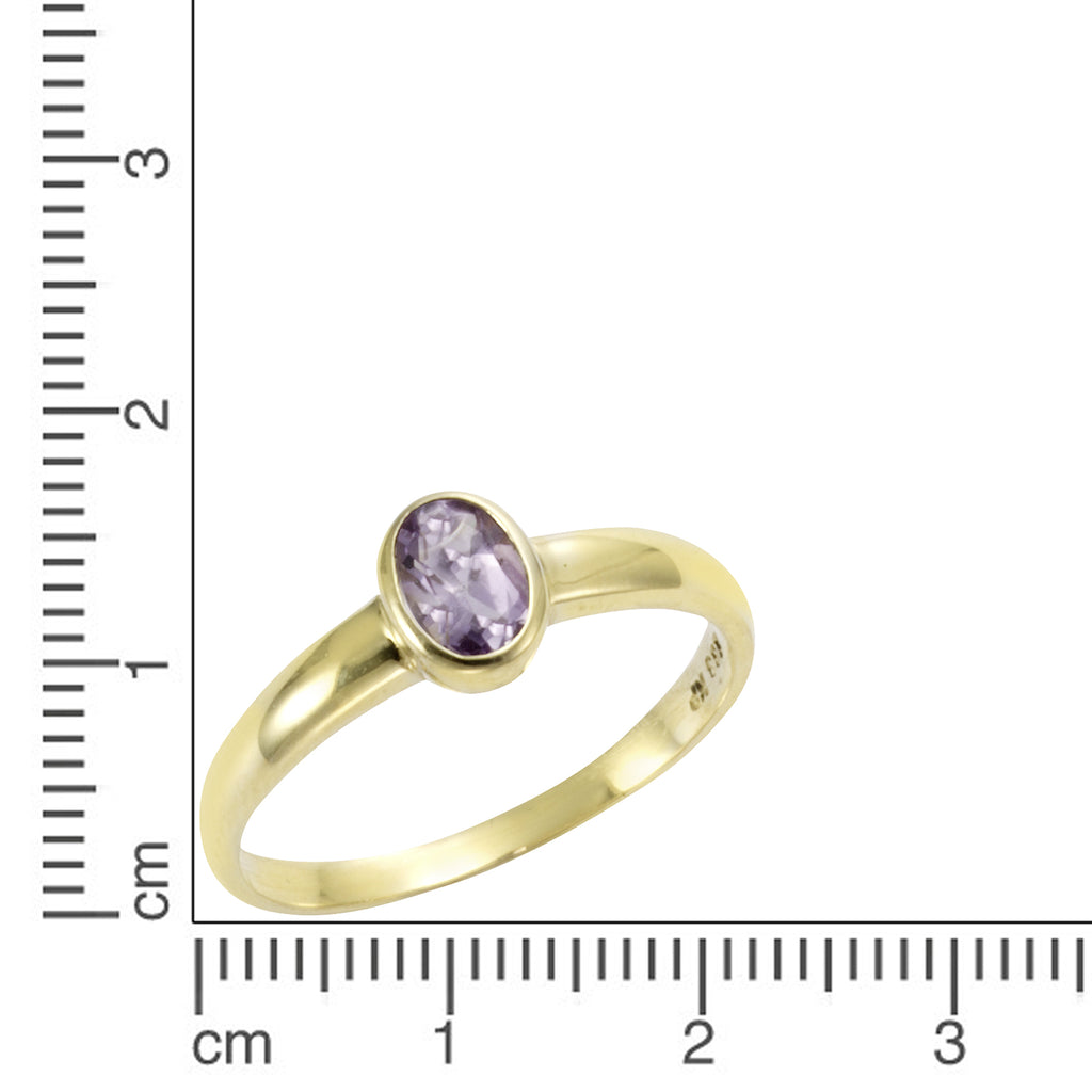 Ring 585/- Gelbgold Amethyst