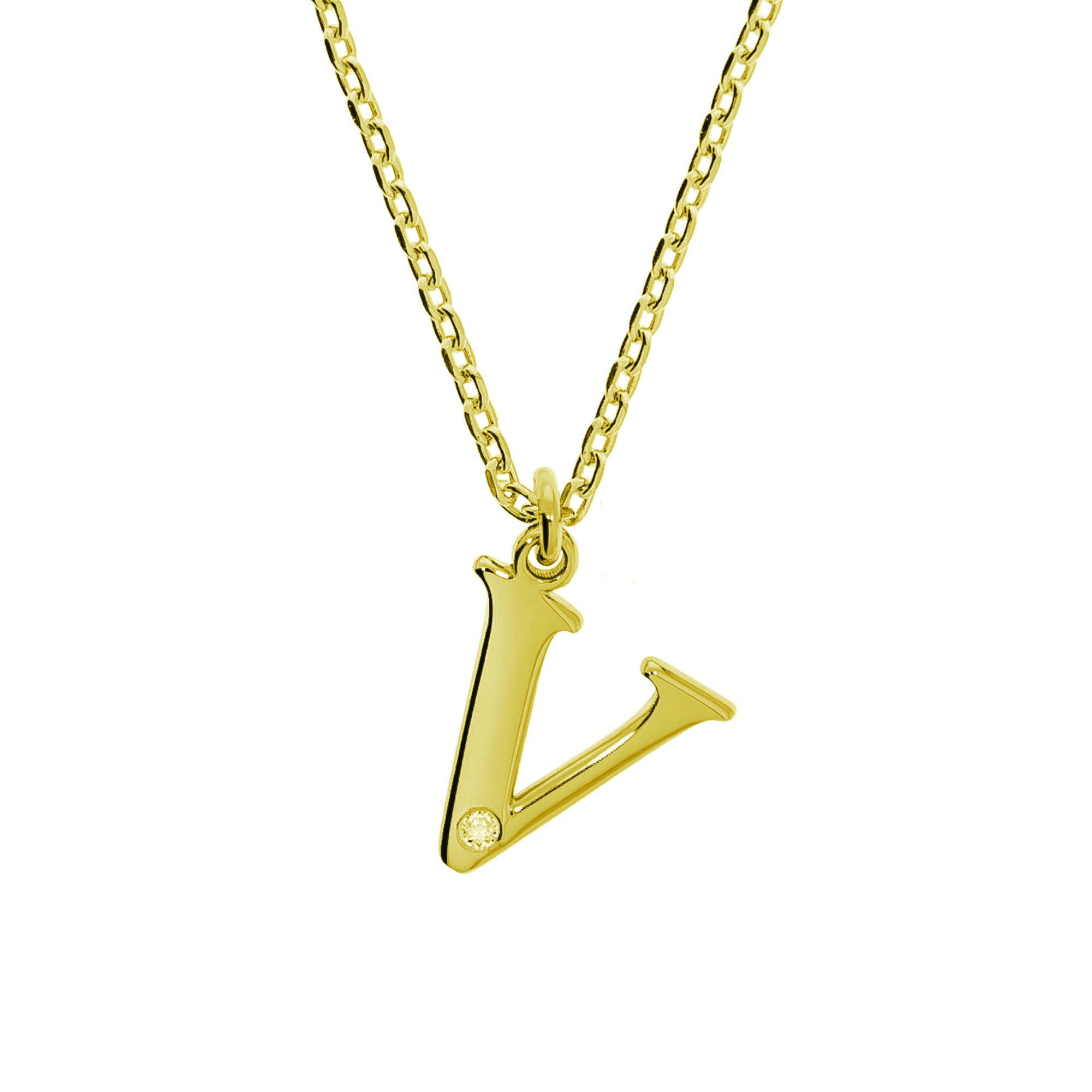Anhänger mit Kette 925/- Sterling Silber vergoldet 1 Diam.