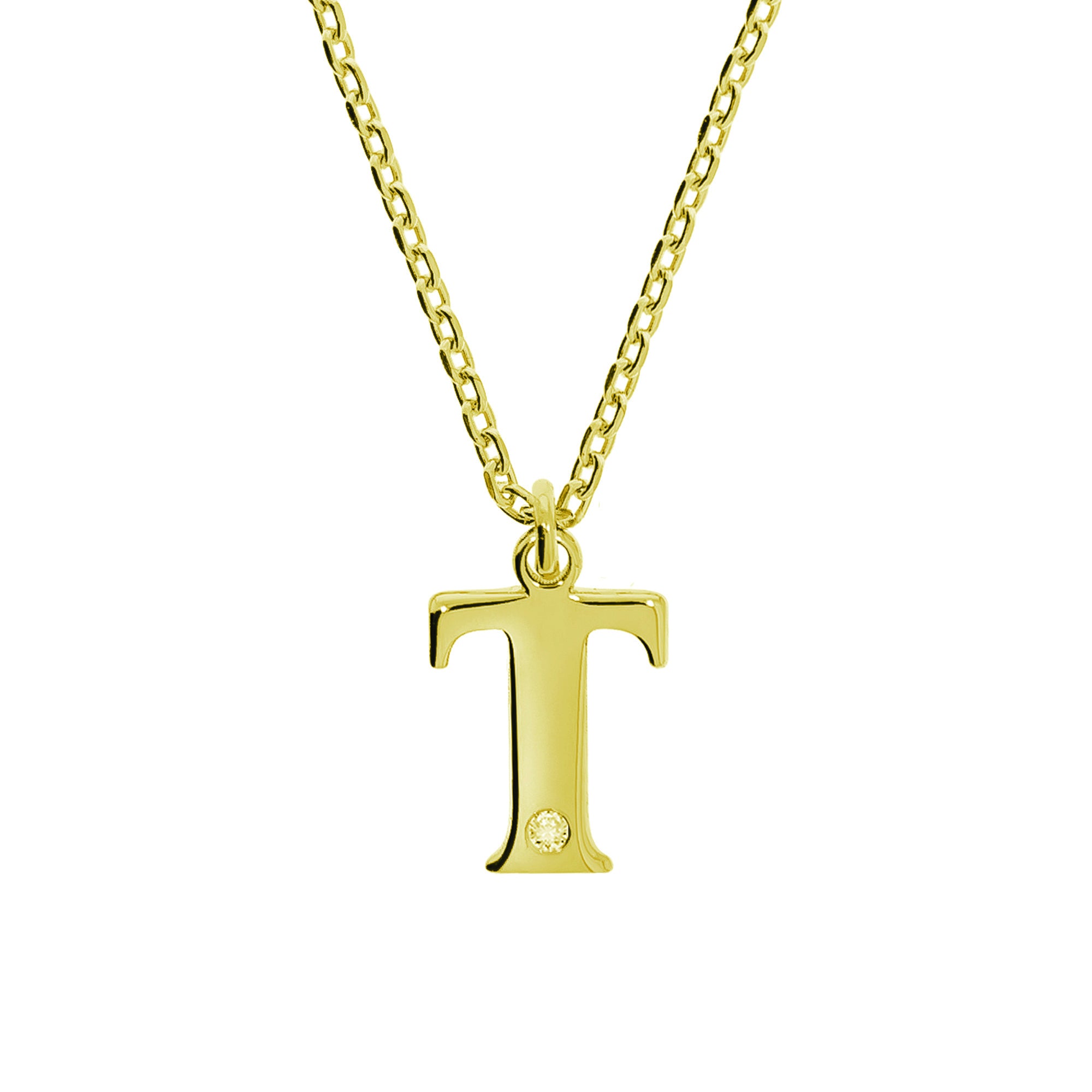 Anhänger mit Kette 925/- Sterling Silber vergoldet 1 Diam.