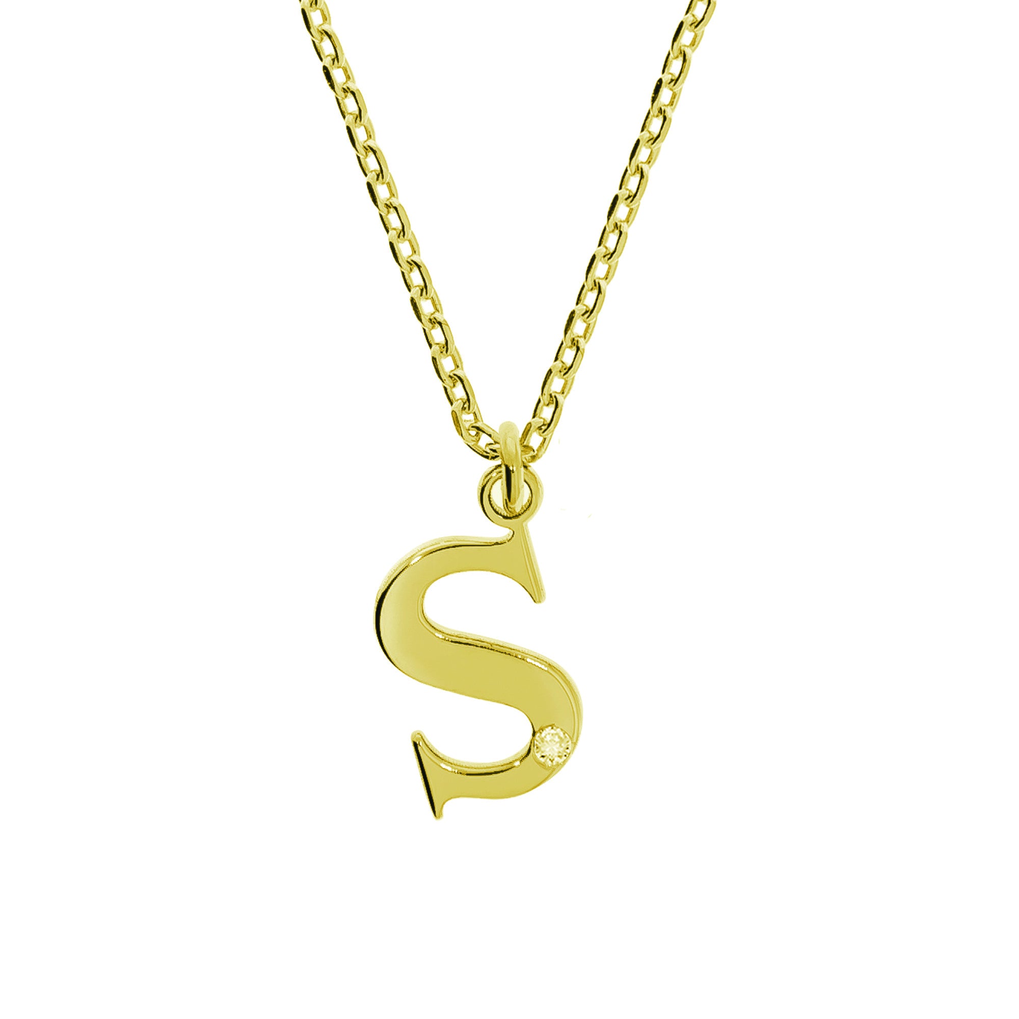 Anhänger mit Kette 925/- Sterling Silber vergoldet 1 Diam.
