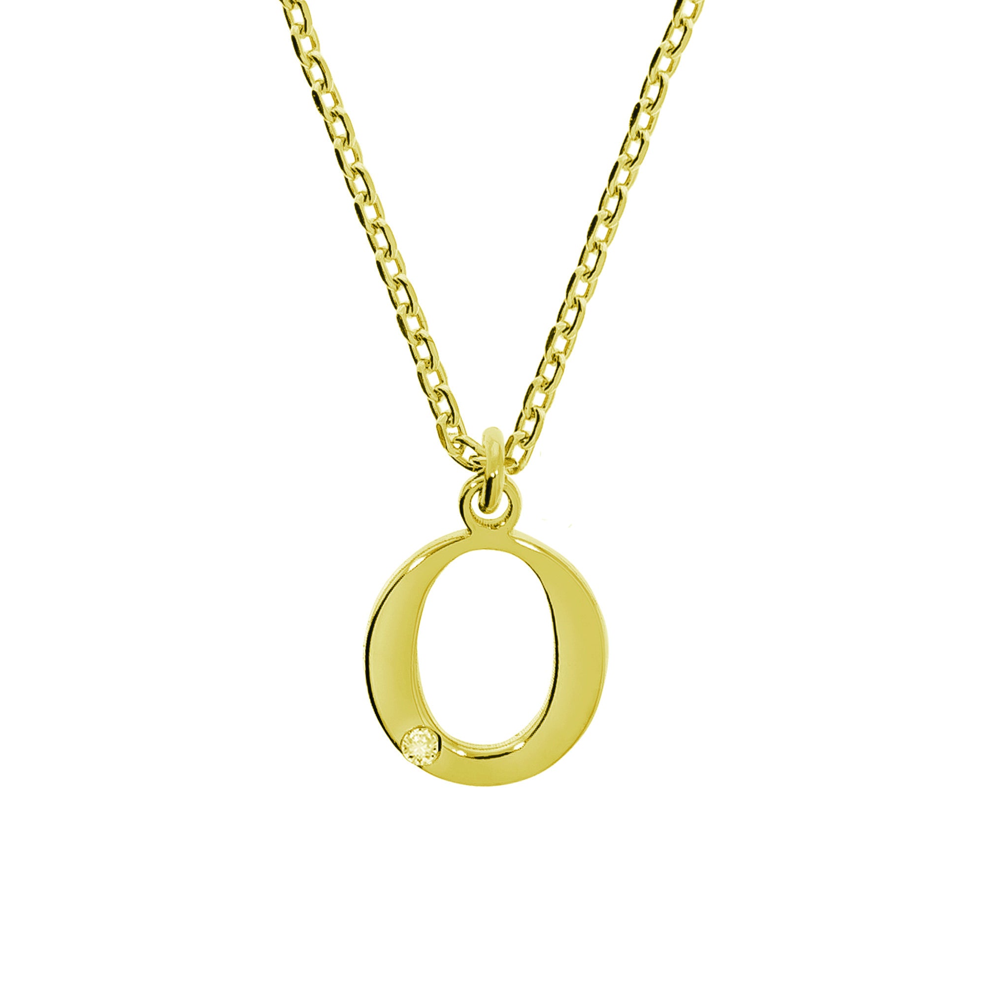 Anhänger mit Kette 925/- Sterling Silber vergoldet 1 Diam.