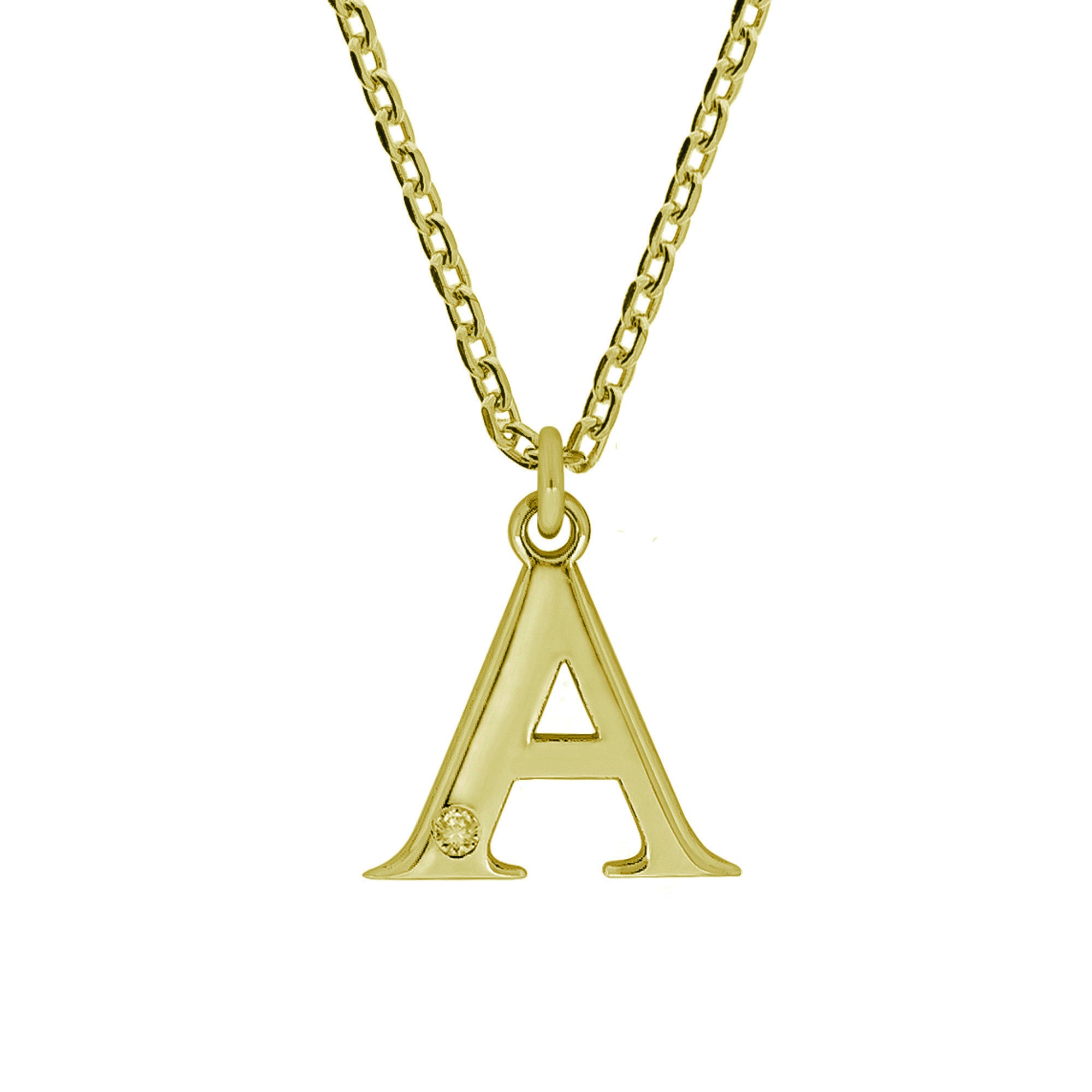 Anhänger mit Kette 925/- Sterling Silber vergoldet 1 Diam.