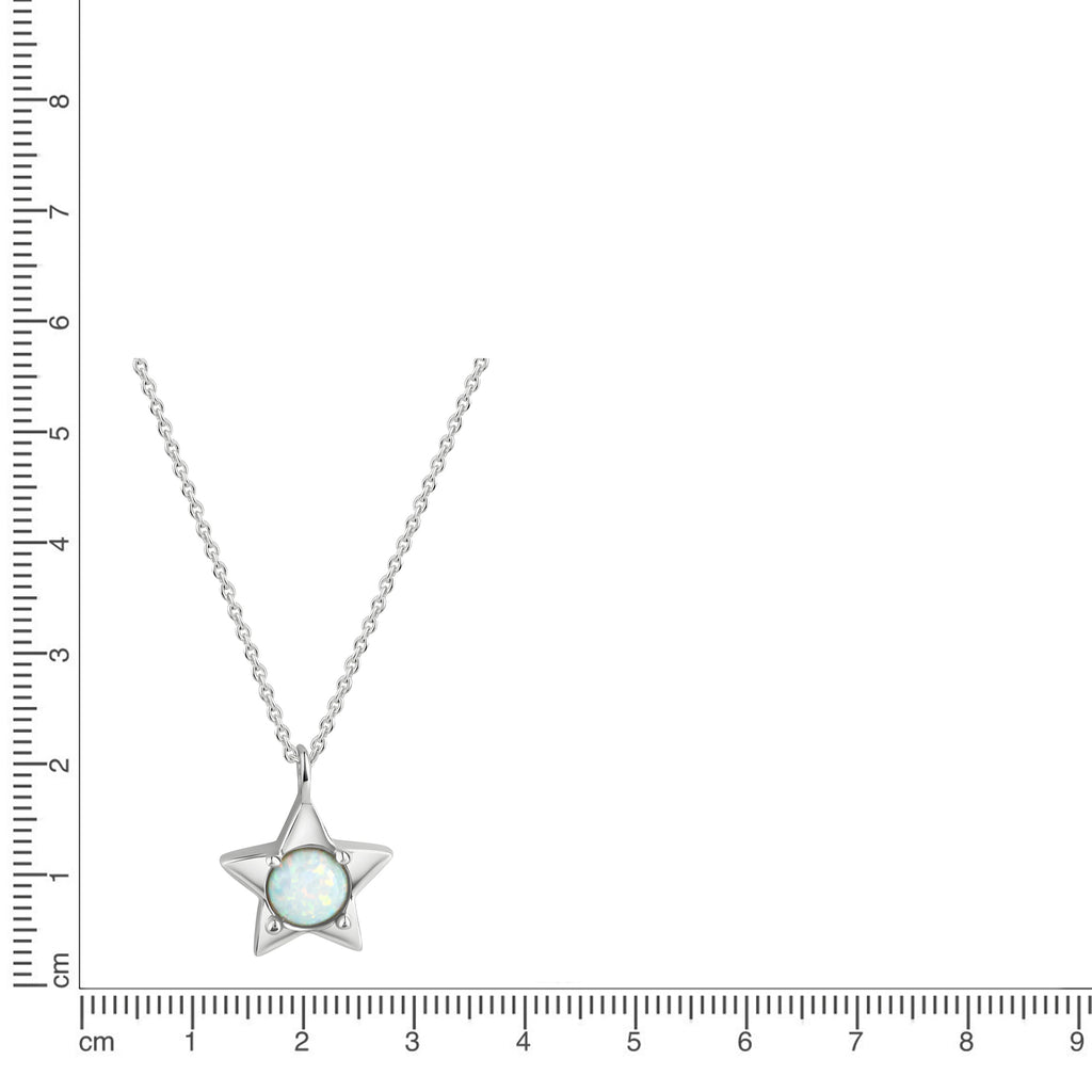 Anhänger mit Kette 925/- Sterling Silber rhodiniert Opal