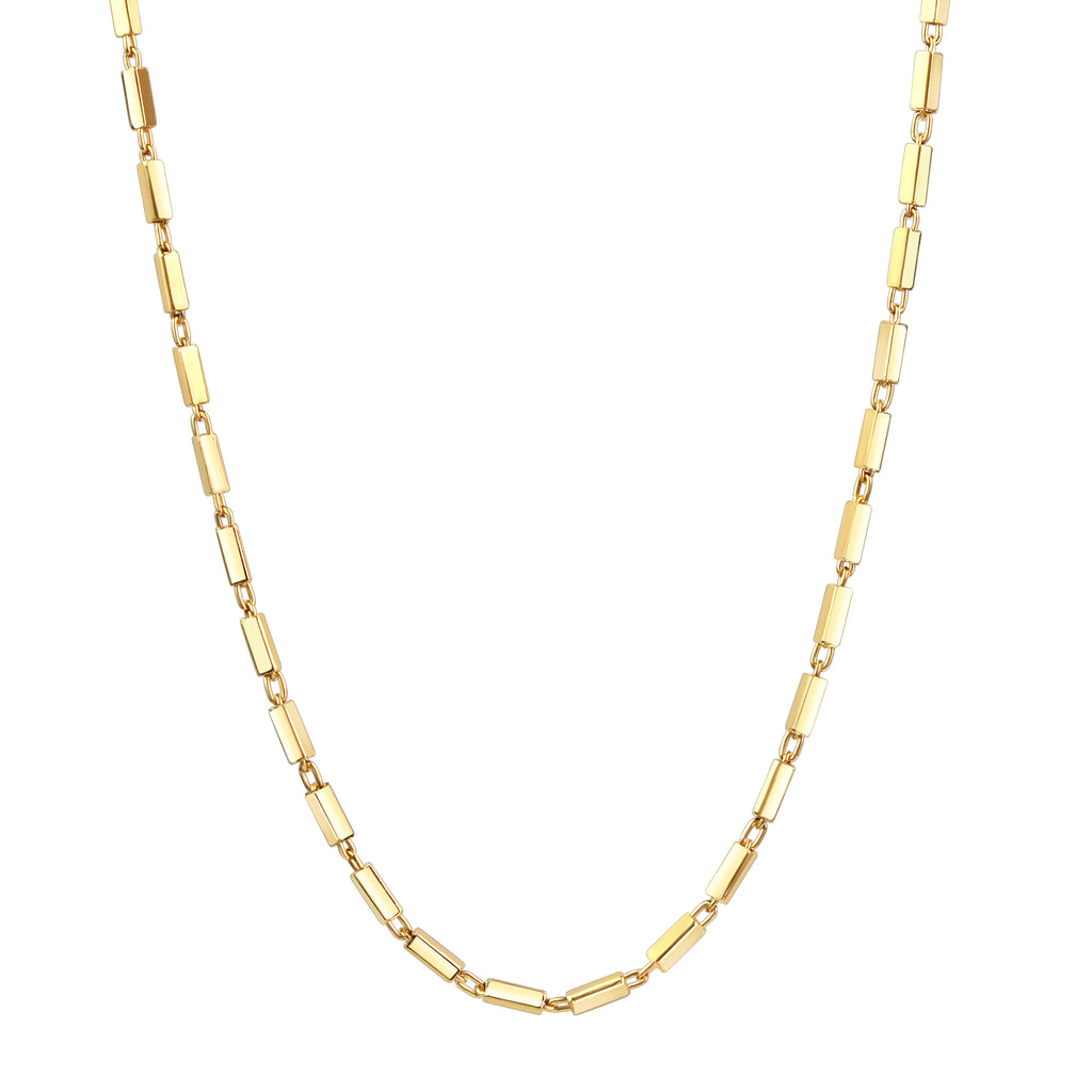 Kette 925/- Sterling Silber vergoldet Stäbchen