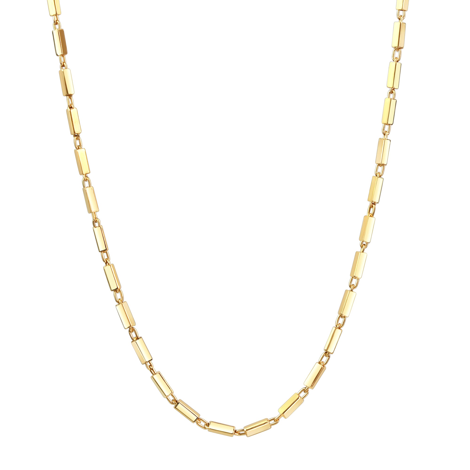 Kette 925/- Sterling Silber vergoldet Stäbchen
