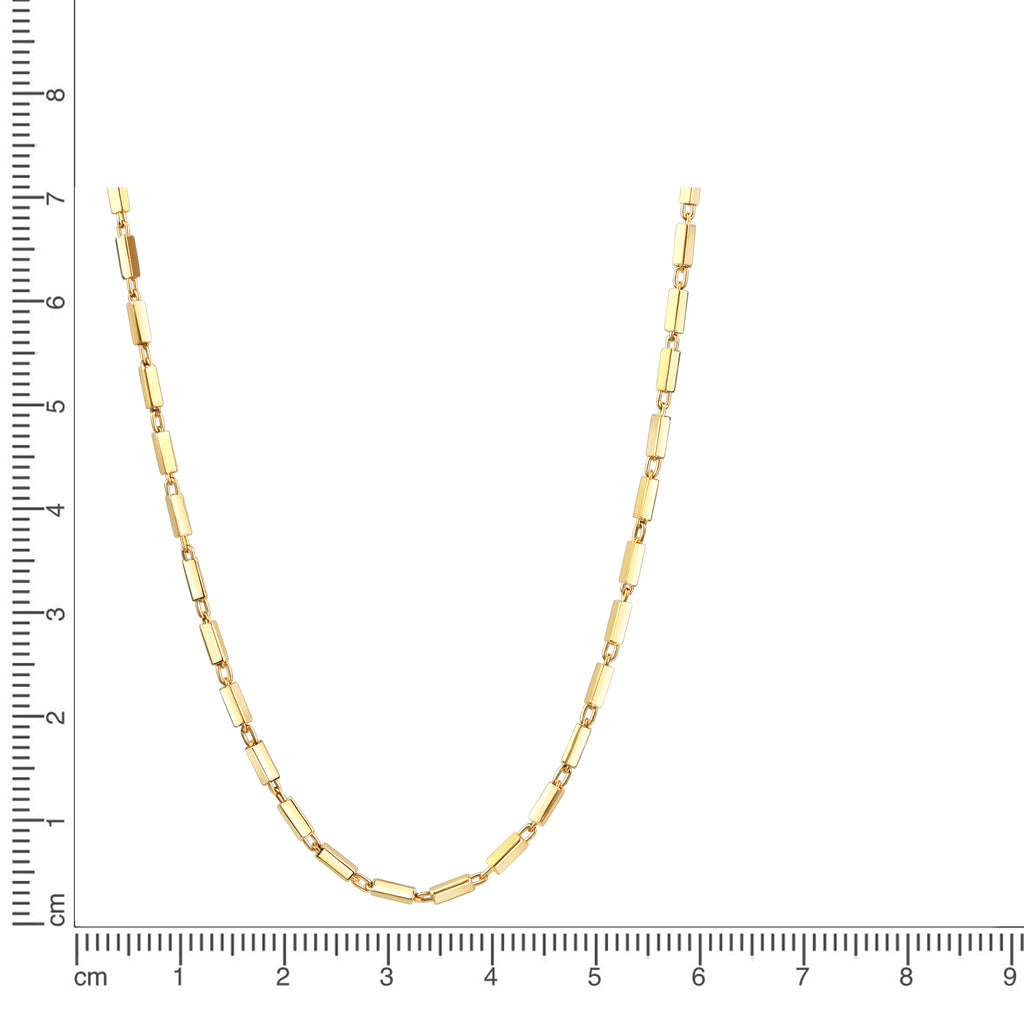 Kette 925/- Sterling Silber vergoldet Stäbchen