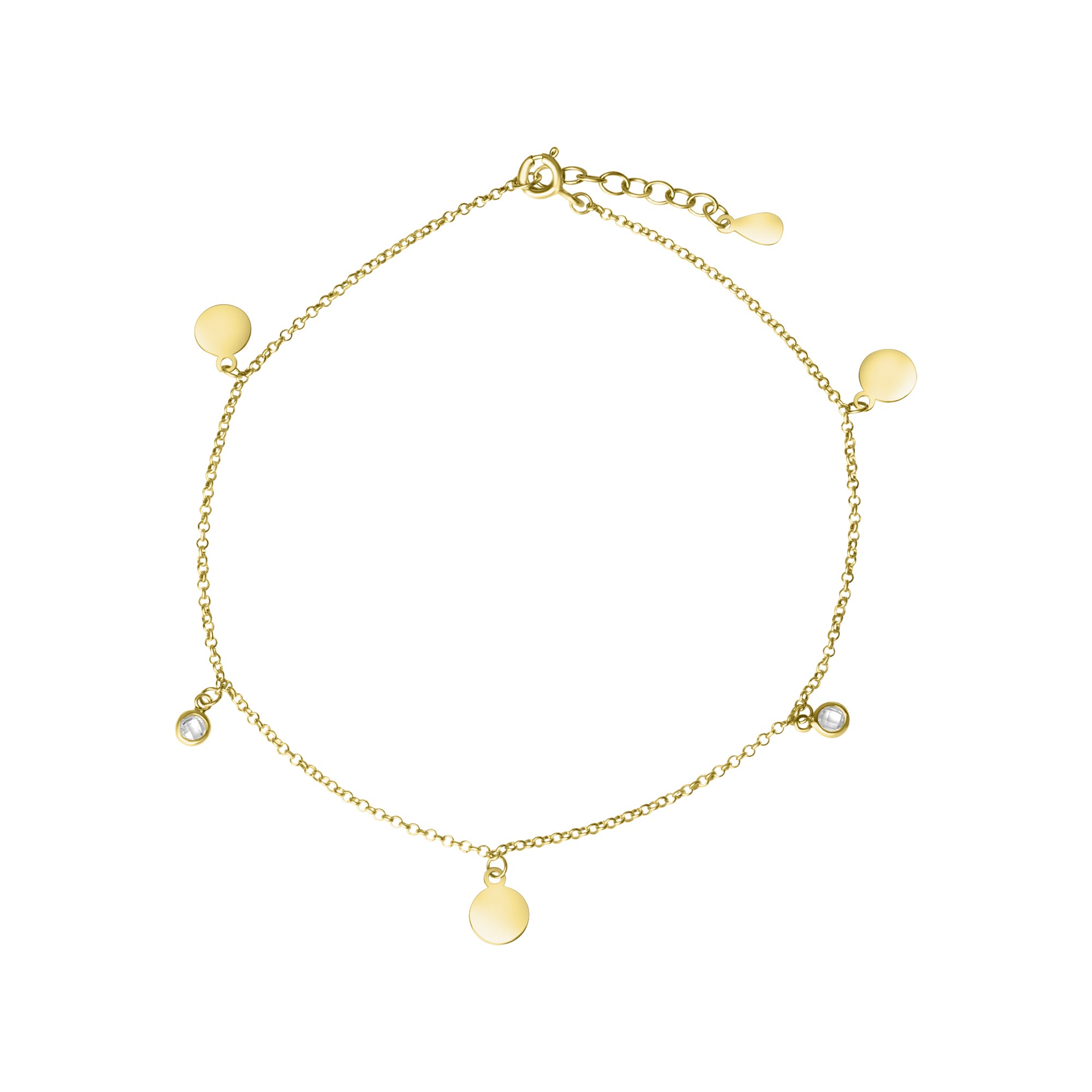 Armband 925/- Sterling Silber vergoldet Zirkonia
