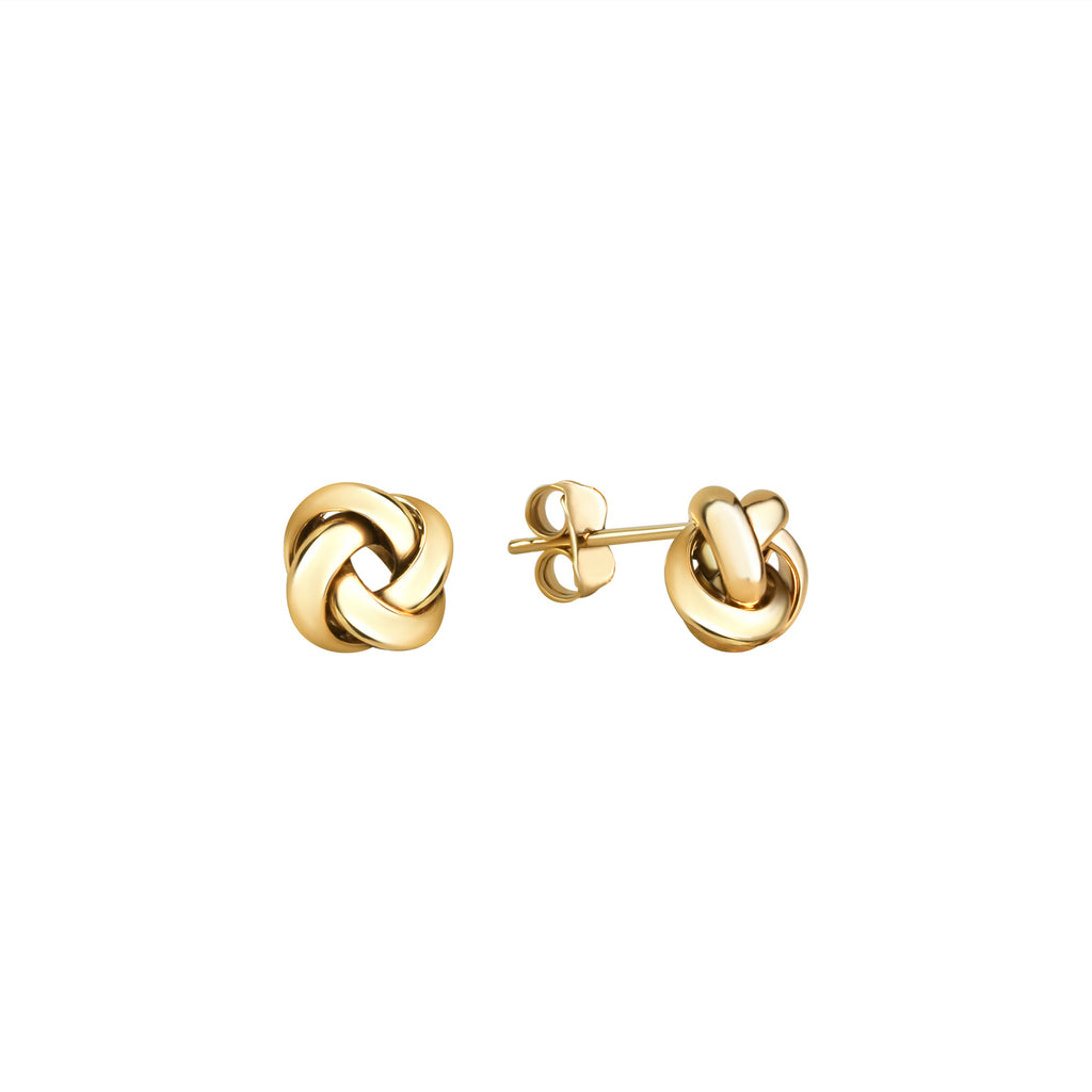 Ohrstecker 375/- Gelbgold glanz Knoten