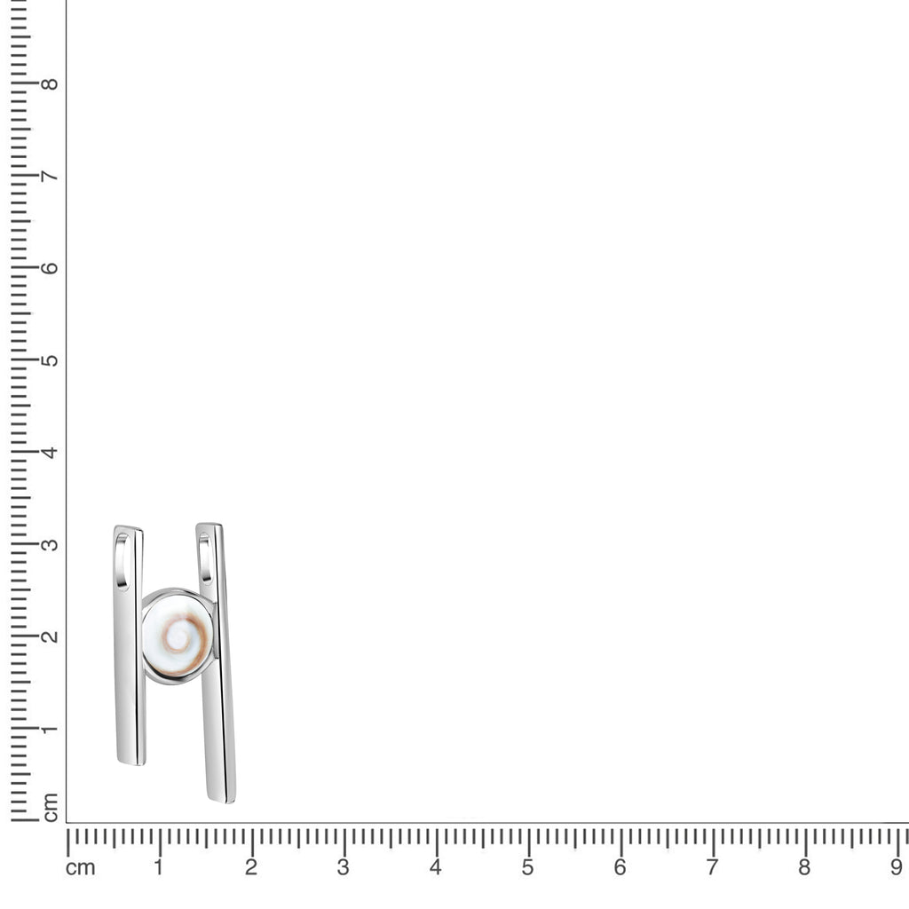 Anhänger 925/- Sterling Silber rhodiniert Meeresauge
