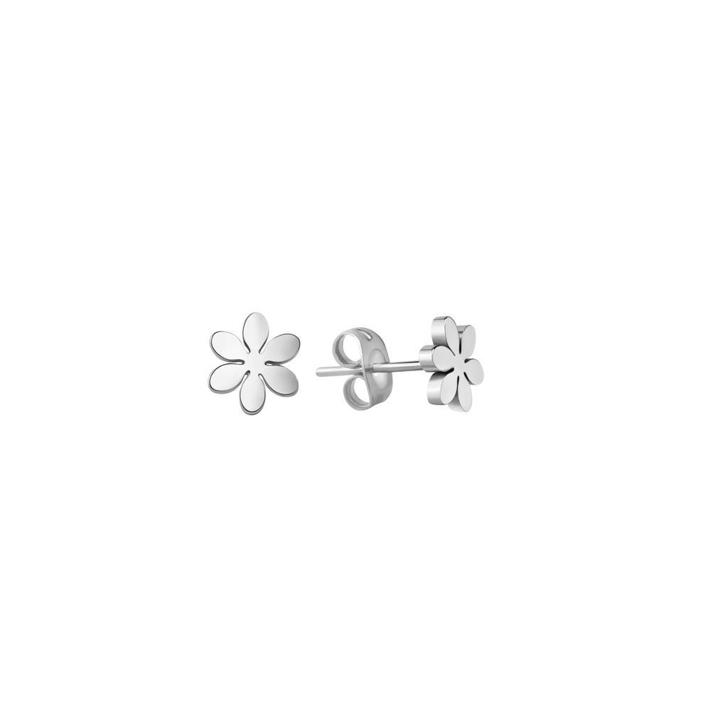 Ohrstecker Edelstahl glanz Blume