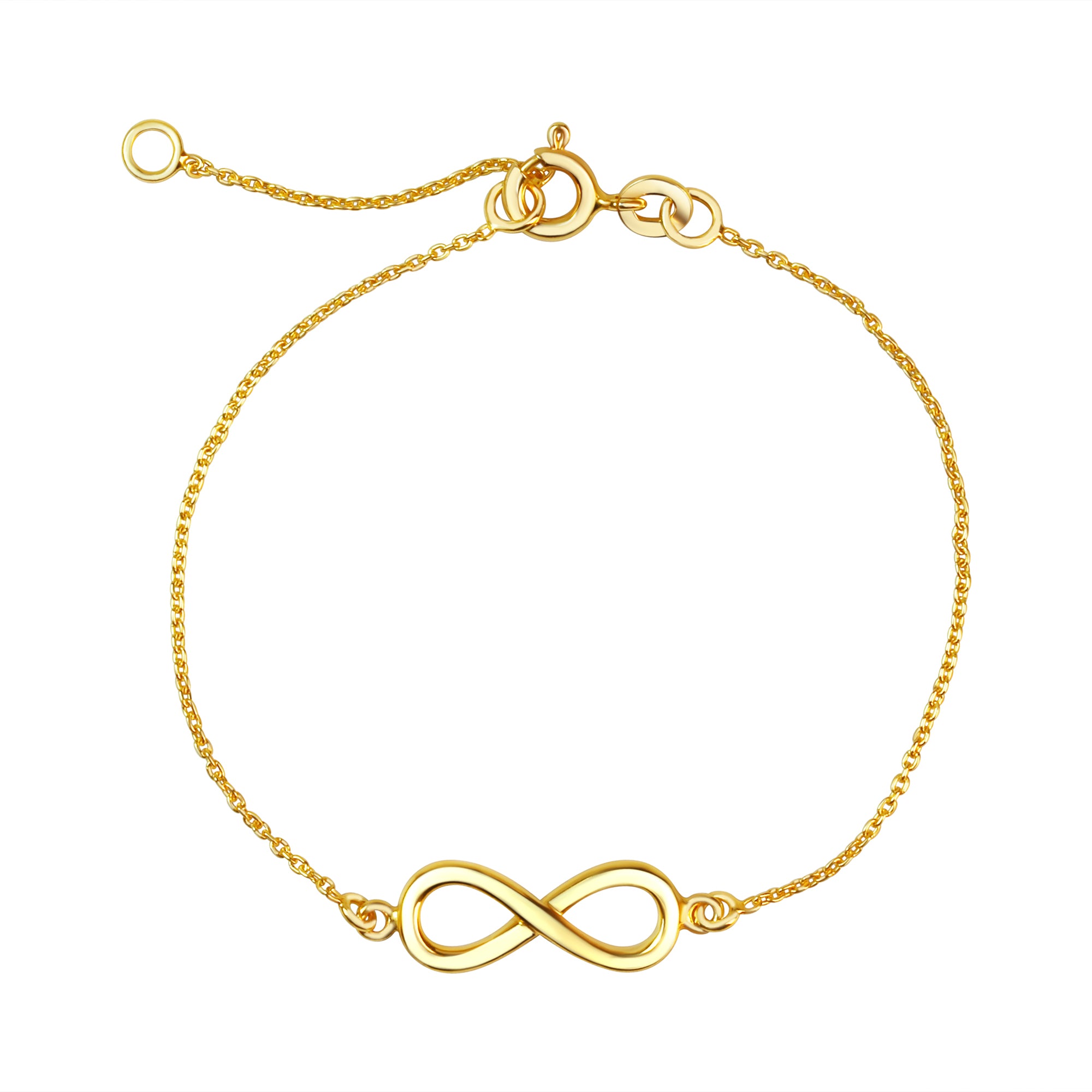 Armband 925/- Sterling Silber vergoldet Infinity