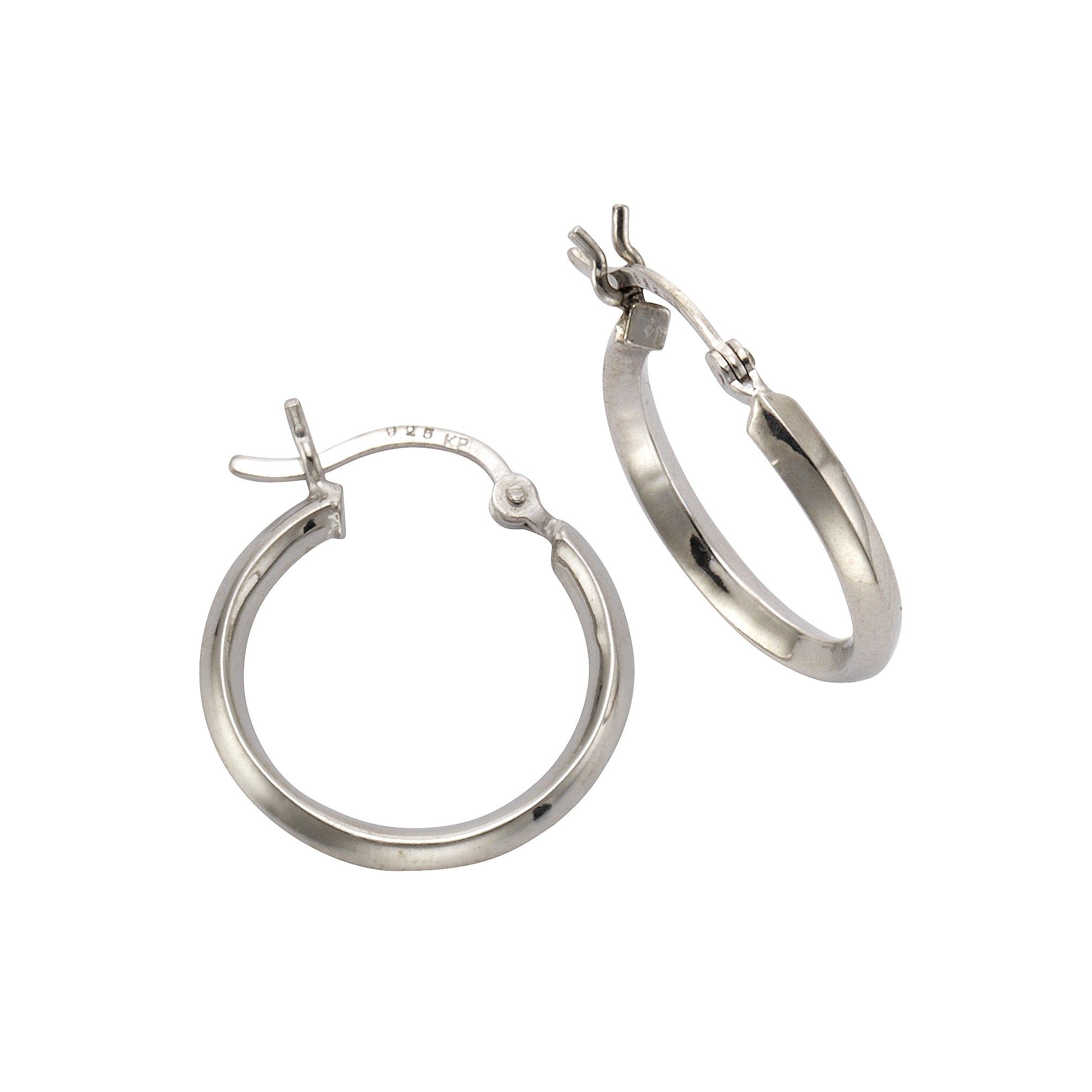Creolen 925/- Sterling Silber rhodiniert Ø 20mm