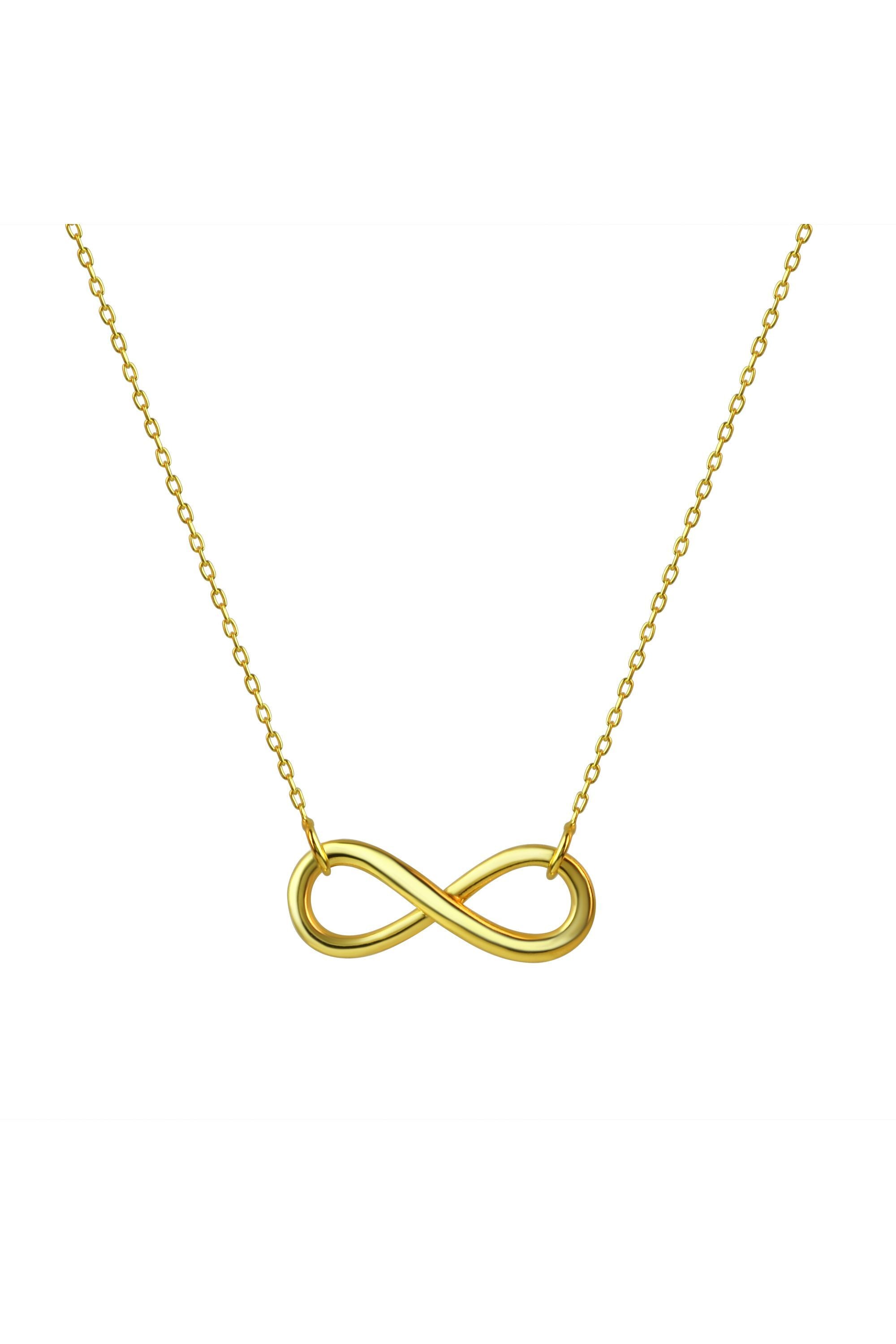 Kette 925/- Sterling Silber vergoldet Infinity