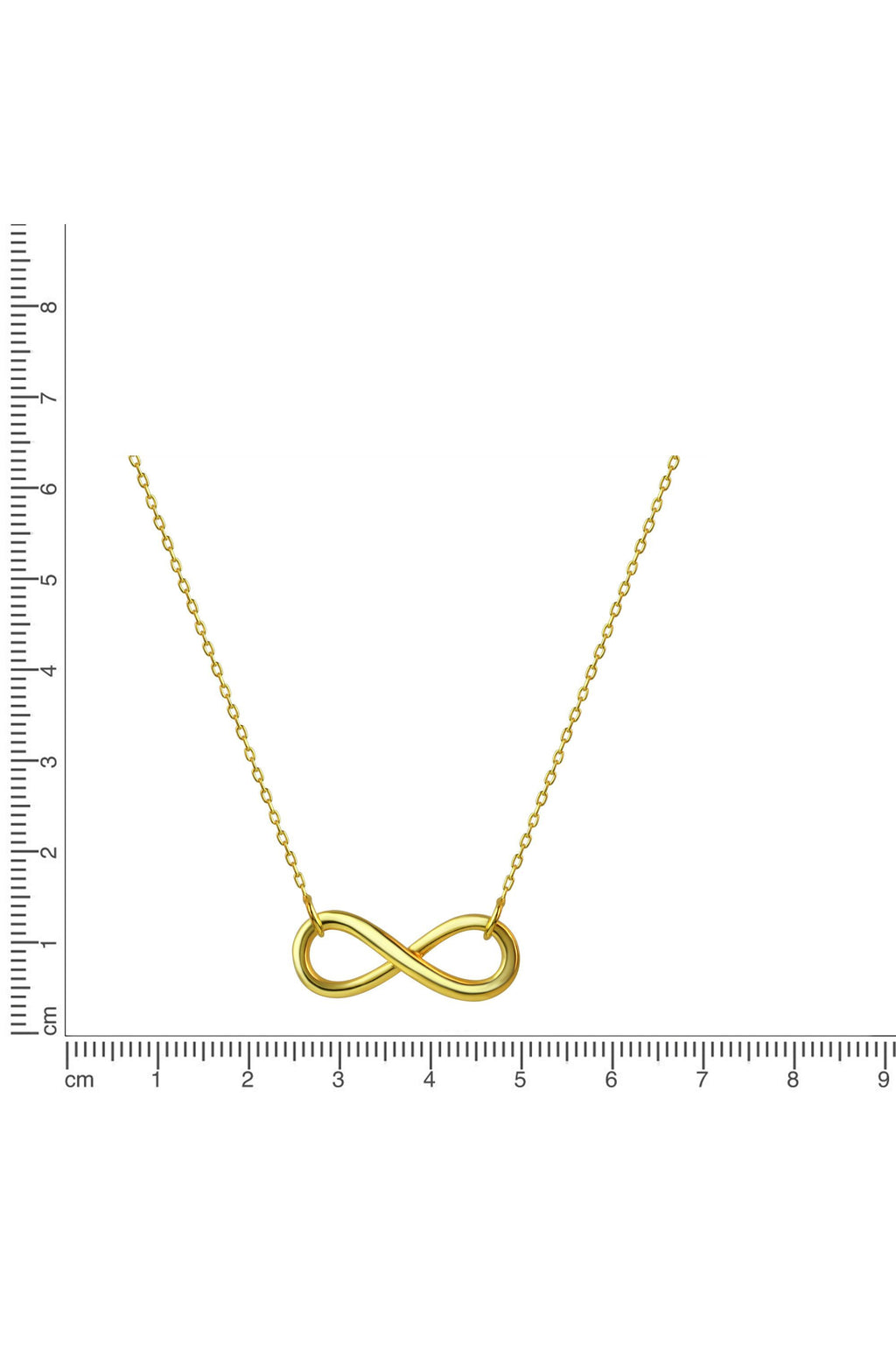 Kette 925/- Sterling Silber vergoldet Infinity