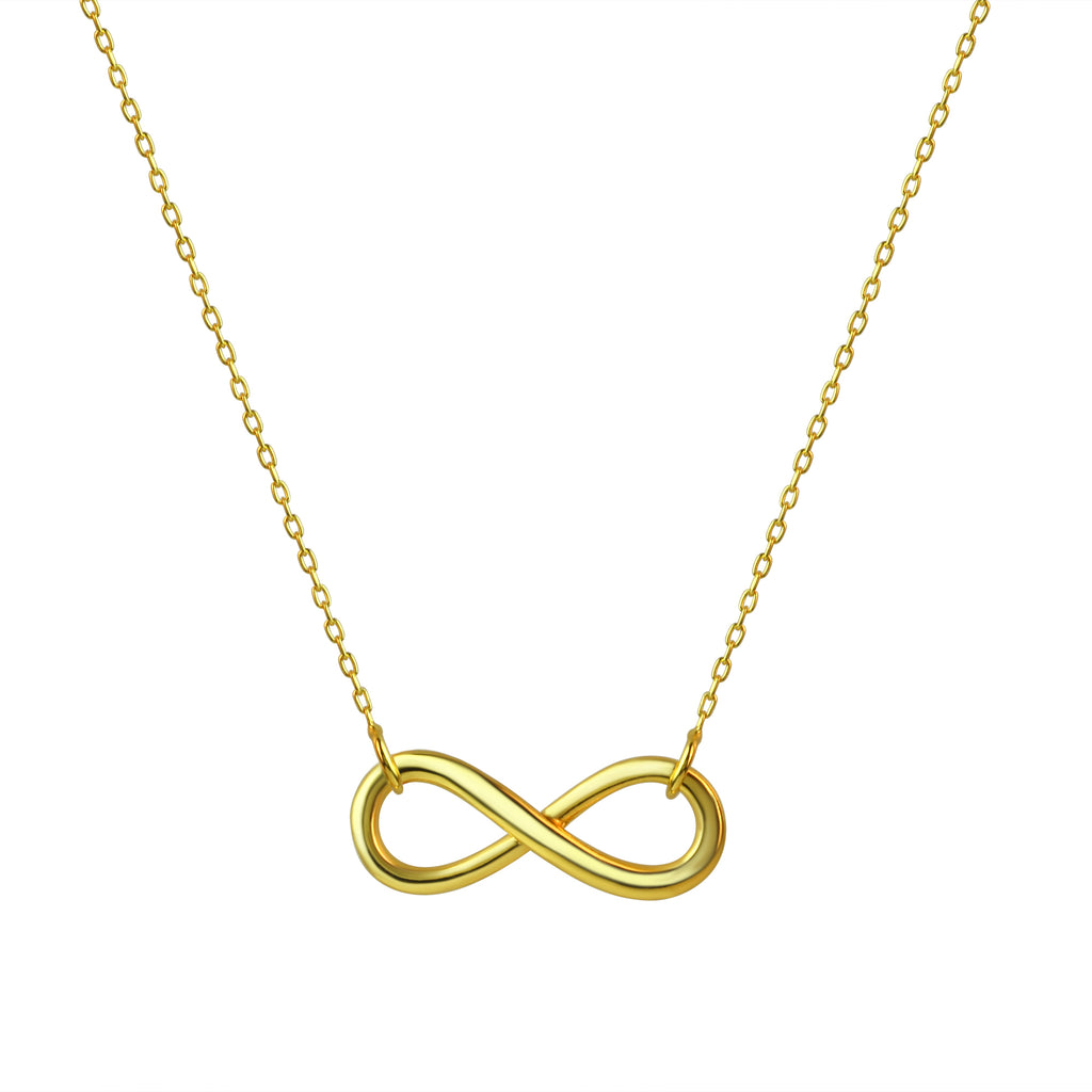 Kette 925/- Sterling Silber vergoldet Infinity