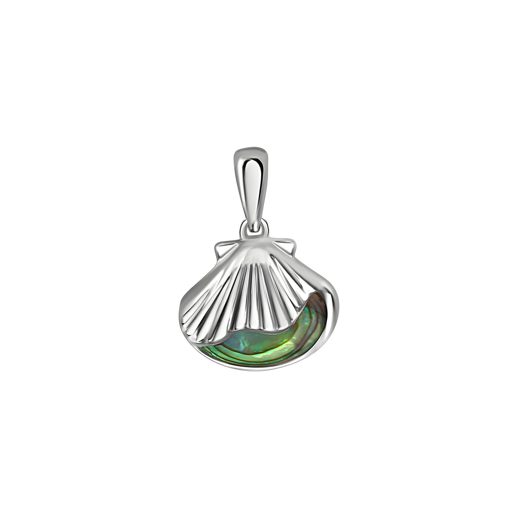 Anhänger 925/- Sterling Silber rhodiniert Abalone grün