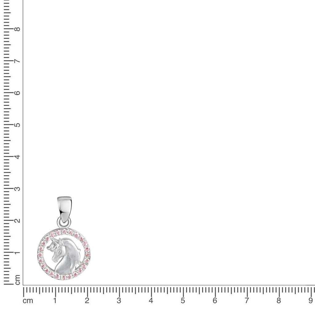 Anhänger 925/- Sterling Silber rhodiniert Zirkonia