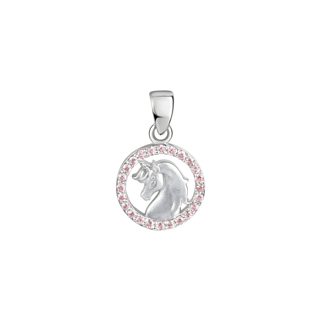 Anhänger 925/- Sterling Silber rhodiniert Zirkonia