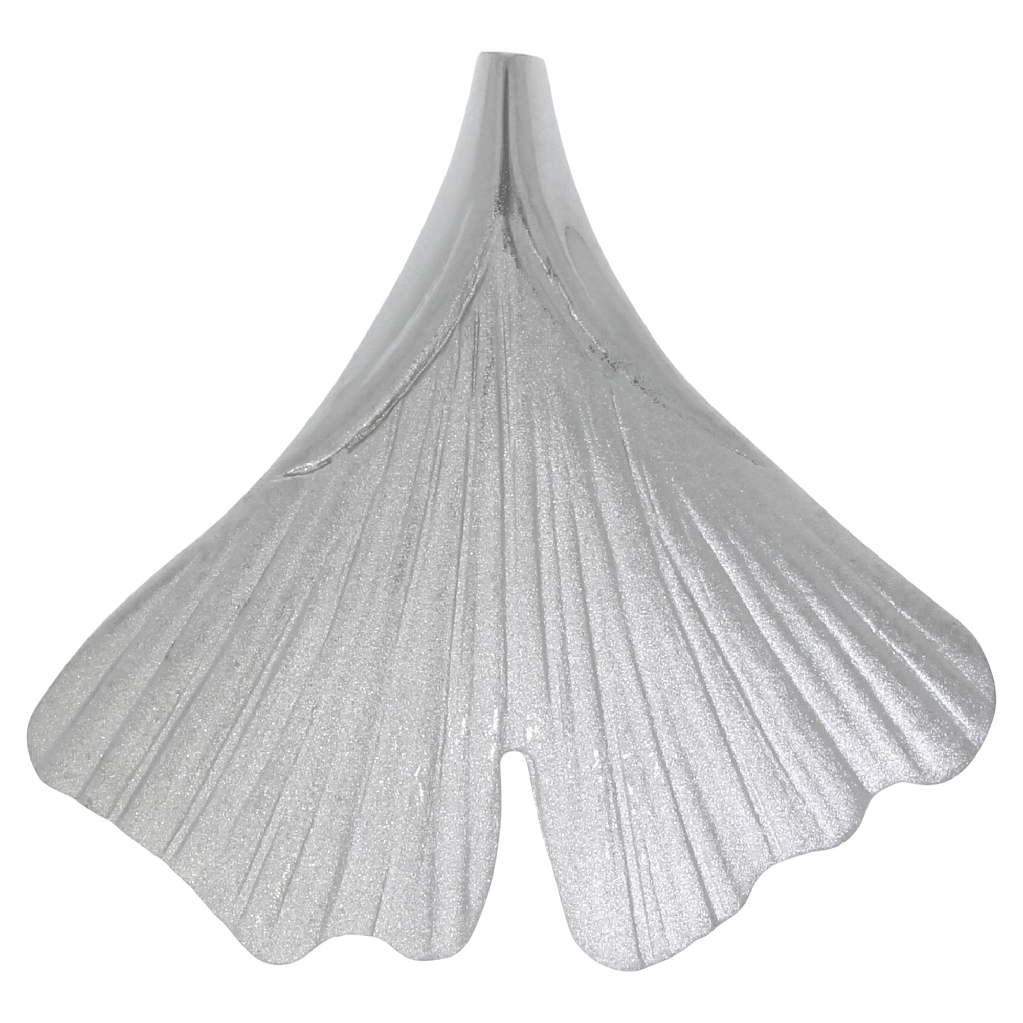 Anhänger 925/- Sterling Silber rhodiniert Gingko
