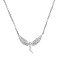 Anhänger mit Kette 925/- Sterling Silber rhodiniert Elfe