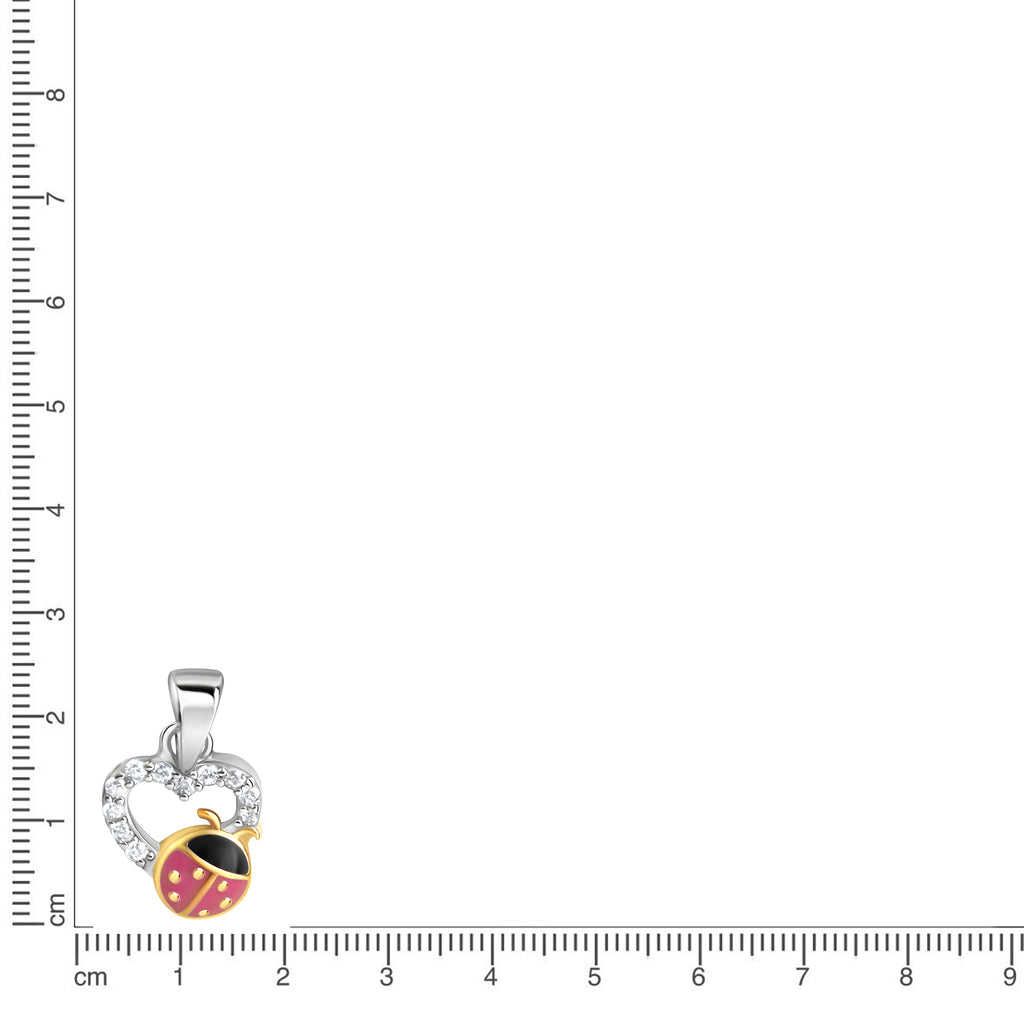 Anhänger 925/-Sterling Silber rhodiniert teils vergoldet
