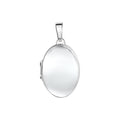 Anhänger 925/- Sterling Silber rhodiniert oval glanz