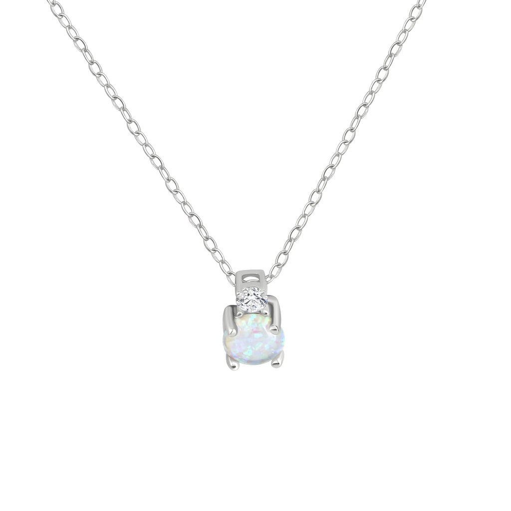 Set A/K + OS 925/- Sterling Silber rhodiniert Set Opal