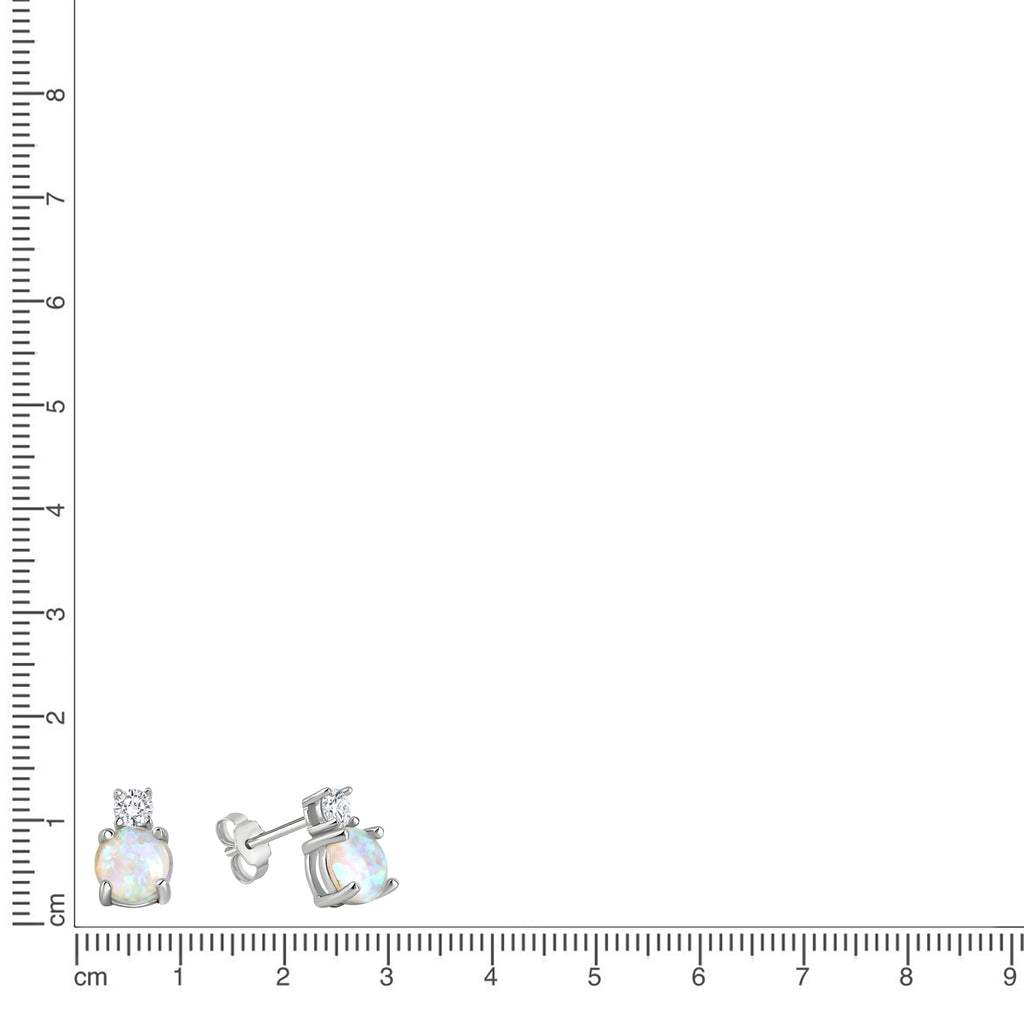 Set A/K + OS 925/- Sterling Silber rhodiniert Set Opal