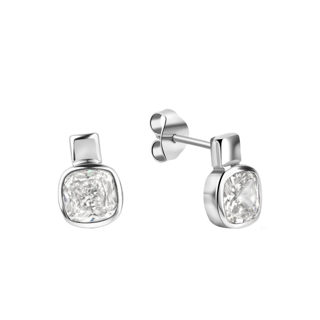 Set A/K + OS 925/- Sterling Silber rhodiniert Set Zirkonia