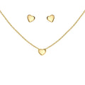 Set Anhänger/Kette und Ohrstecker 925/- Sterling Silber vergoldet Herz