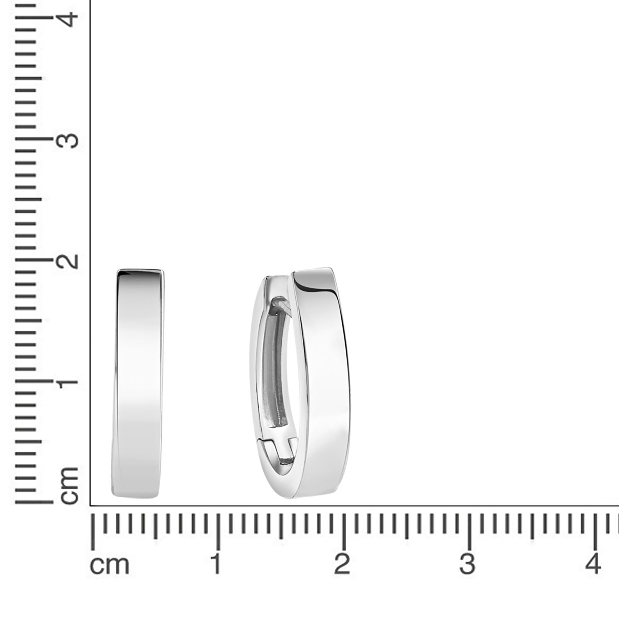 Creolen 925/- Sterling Silber rhodiniert