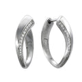 Klappcreolen 925 Silber Zirkonia