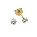 Ohrstecker 333 Gold Zirkonia weiß 3mm