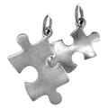 Anhänger 925 Sterling Silber rhodiniert 2tlg. Puzzle