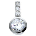 Anhänger Silber 925 rhodiniert Zirkonia