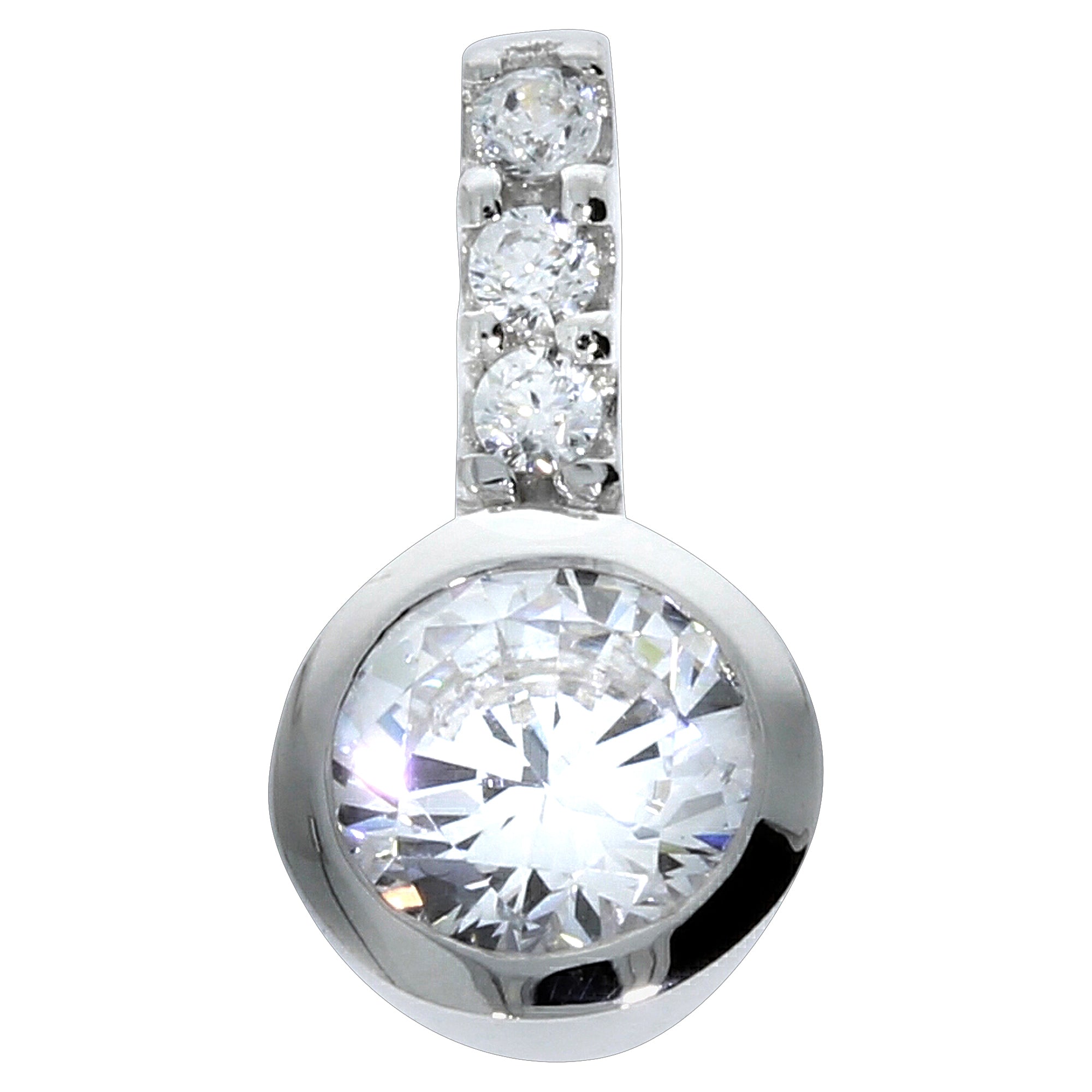 Anhänger Silber 925 rhodiniert Zirkonia