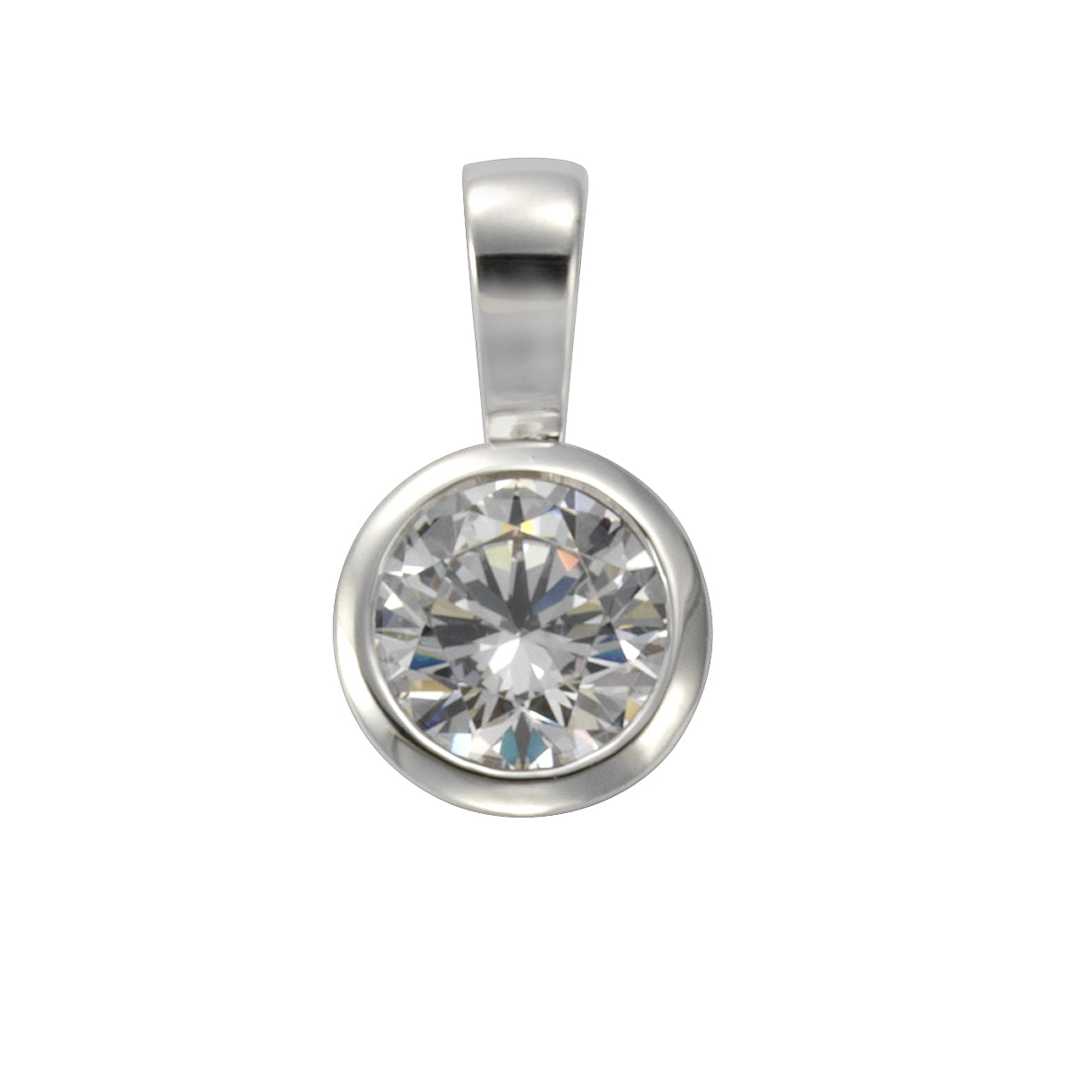 Anhänger Silber 925 rhodiniert Zirkonia