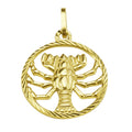Anhänger 333/- Gelbgold Sternzeichen Krebs