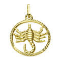 Anhänger 333/- Gelbgold Sternzeichen Skorpion