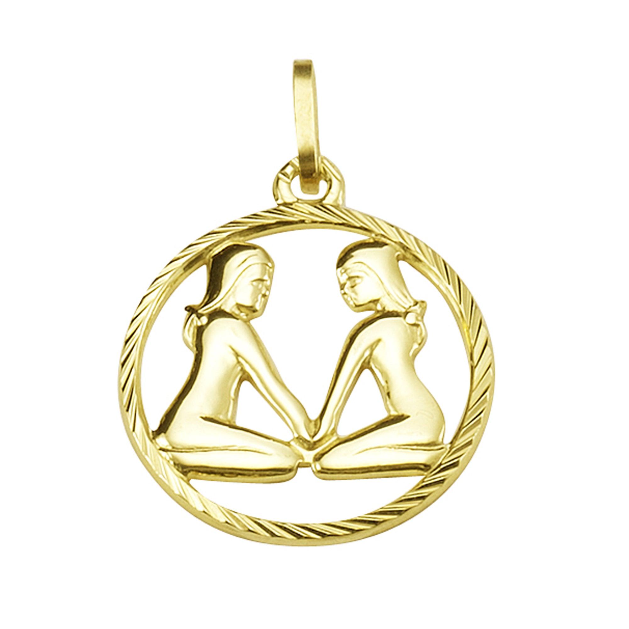 Anhänger 333/- Gelbgold Sternzeichen Zwillinge