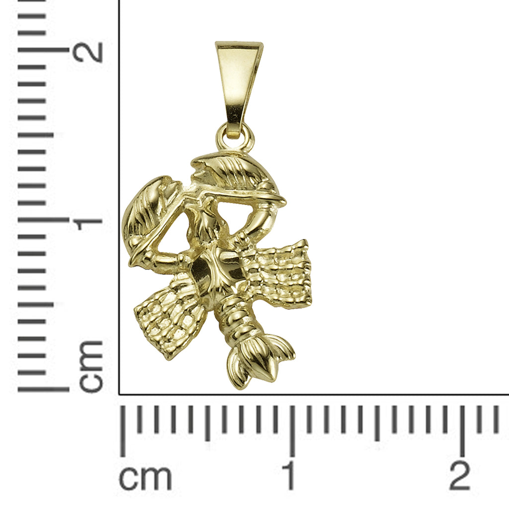 Anhänger Sternzeichen Krebs 333/- Gelbgold