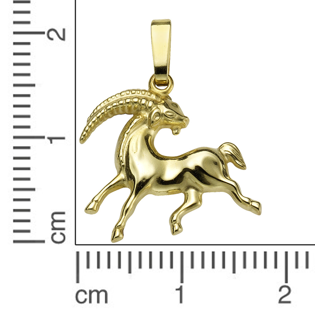 Anhänger Sternzeichen Steinbock 333/- Gelbgold