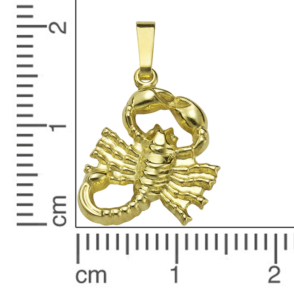 Anhänger Sternzeichen Skorpion 333/- Gelbgold