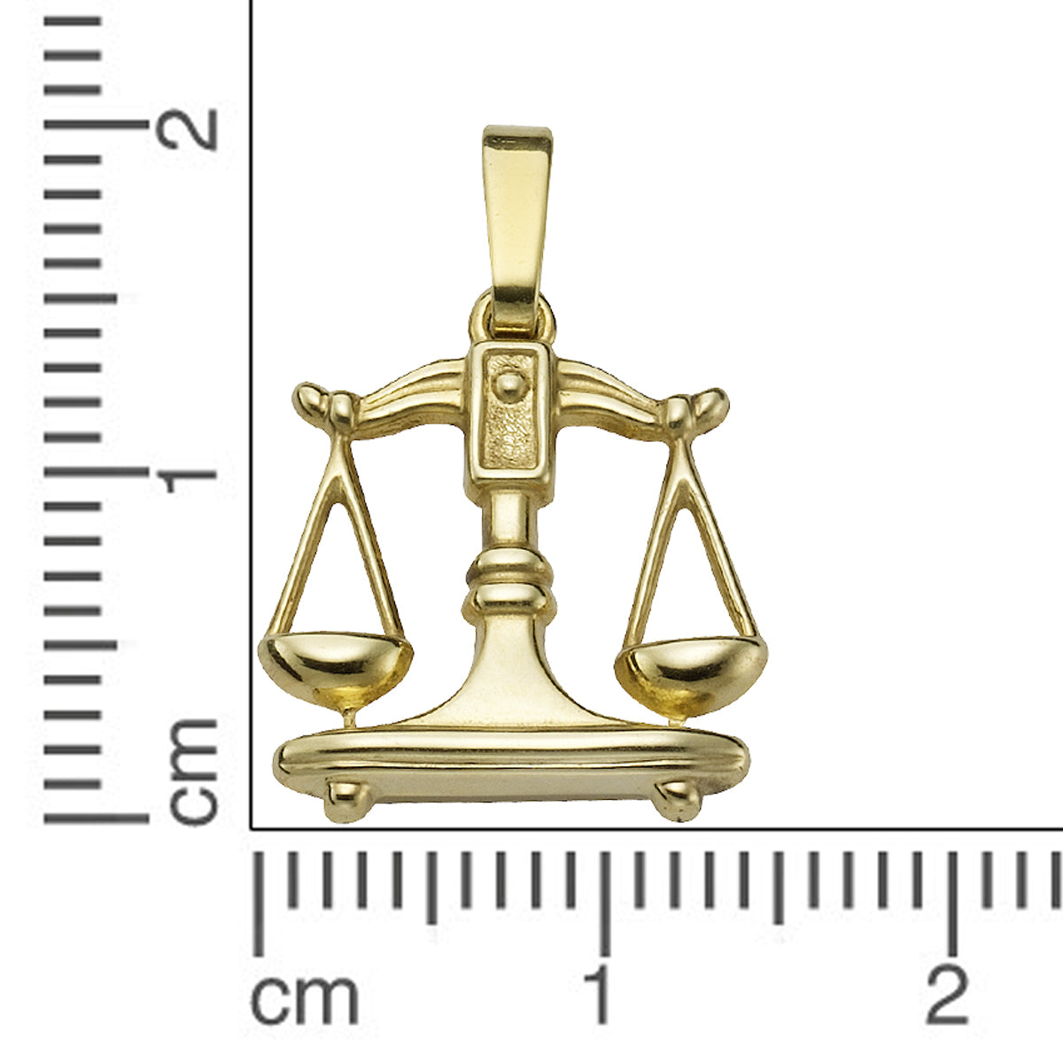 Anhänger Sternzeichen Waage 333/- Gelbgold